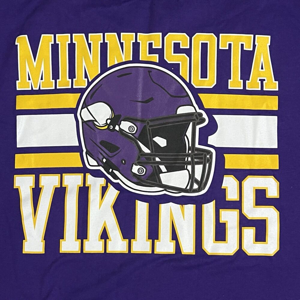 Minnesota Vikings Team Logo NFL Apparel Men’s Long Sleeve Shirt Size L NWT - Picture 7 of 10